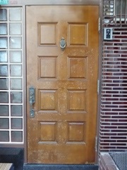ヤマハ玄関ドア塗装中央区503