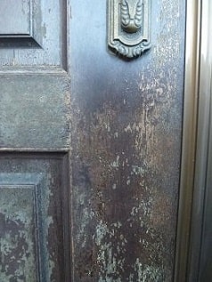 ヤマハ玄関ドア塗装、西東京1.2