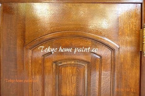 ヤマハ製玄関ドア塗装.13