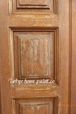 ヤマハ製玄関ドア塗装5