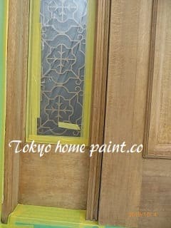 ヤマハ製玄関ドア塗装.10