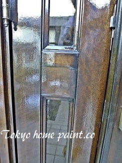 横浜市玄関ドア塗装11
