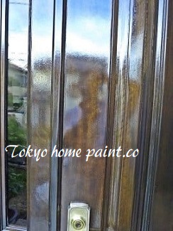 横浜市玄関ドア塗装12